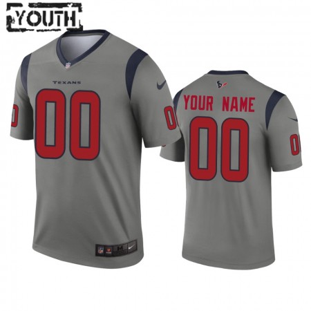 Camiseta Niño NFL Houston Texans Personalizar Gris Inverted Legend Camiseta Niño NFL Houston Texans Personalizar Gris Inverted Legend